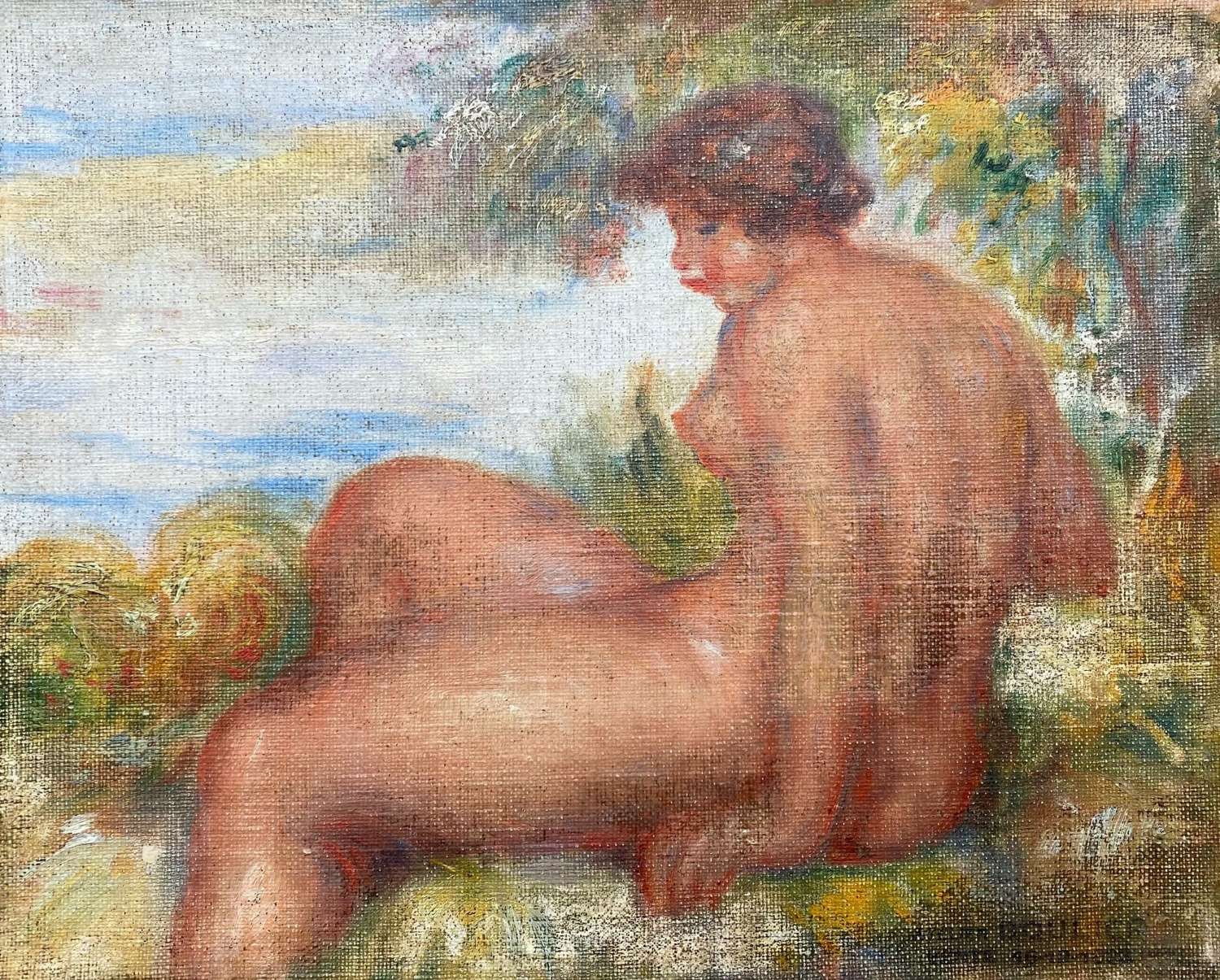 Boulier:The Statuesque Bather By Auguste Renoir's Last Student Ca 1910