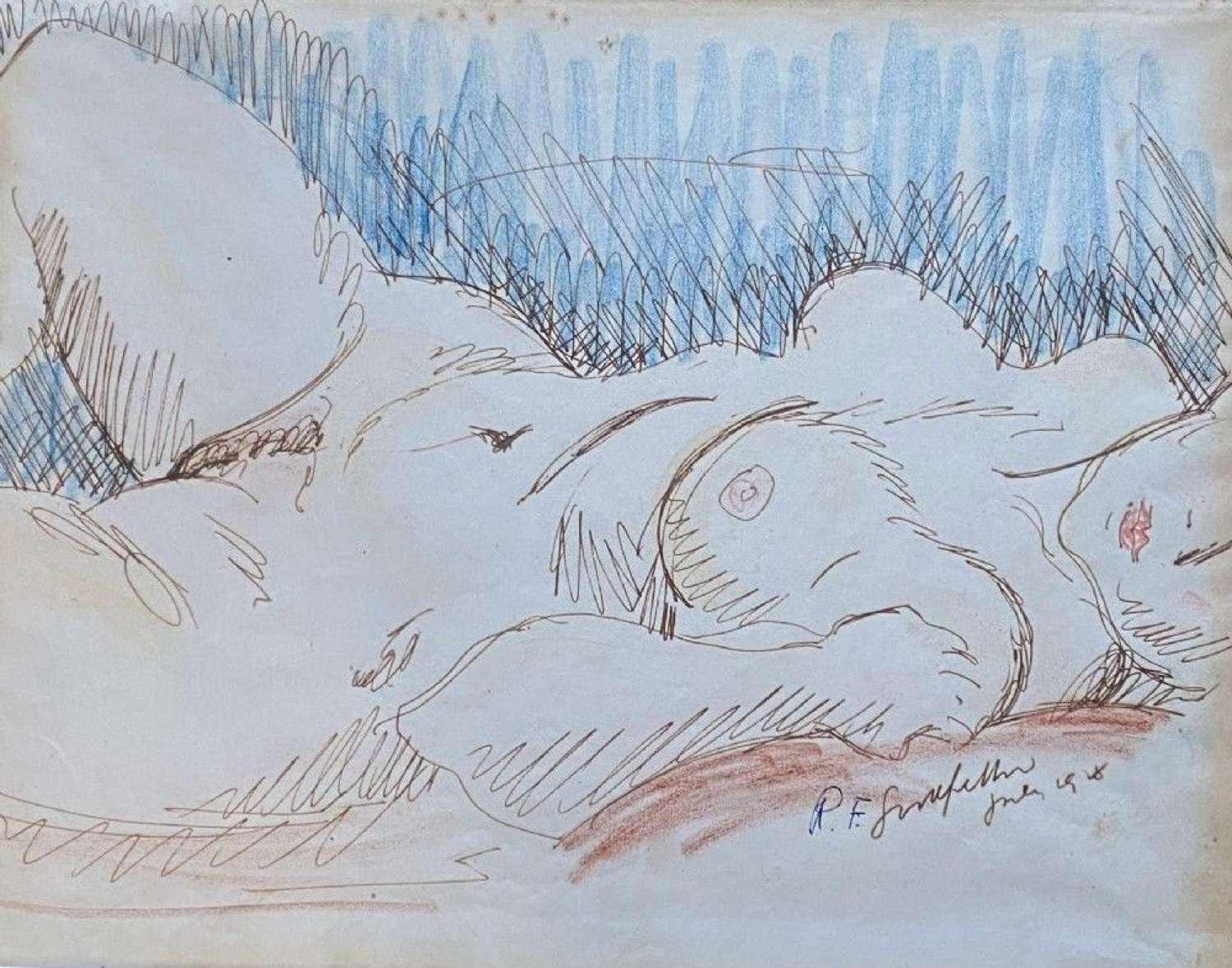 Reginald Goodfellow: Audacious Art Deco Nude, 1918