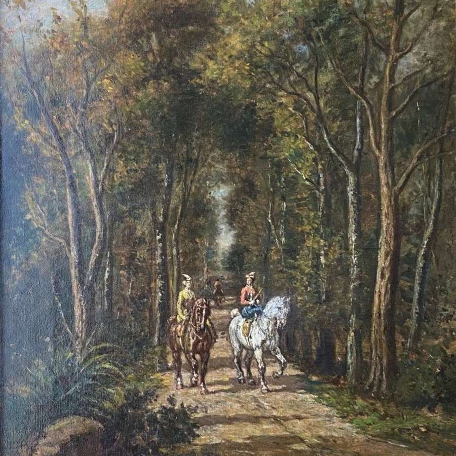 Donat Pellegrin: The Amazones: Horses And Riders Equestrian Painting