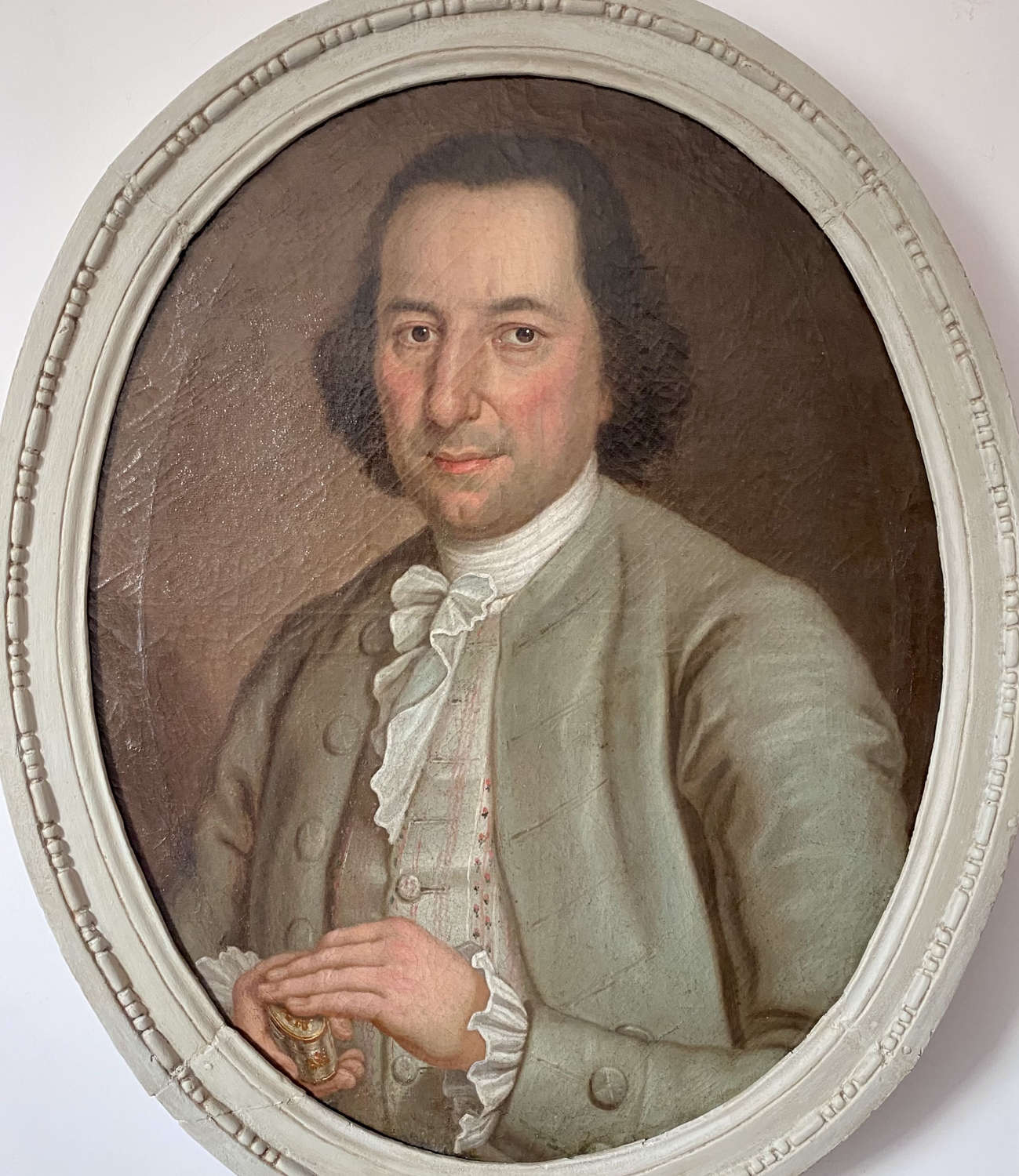 The Humanist: 18th Century Oval portrait of an Aristocrat