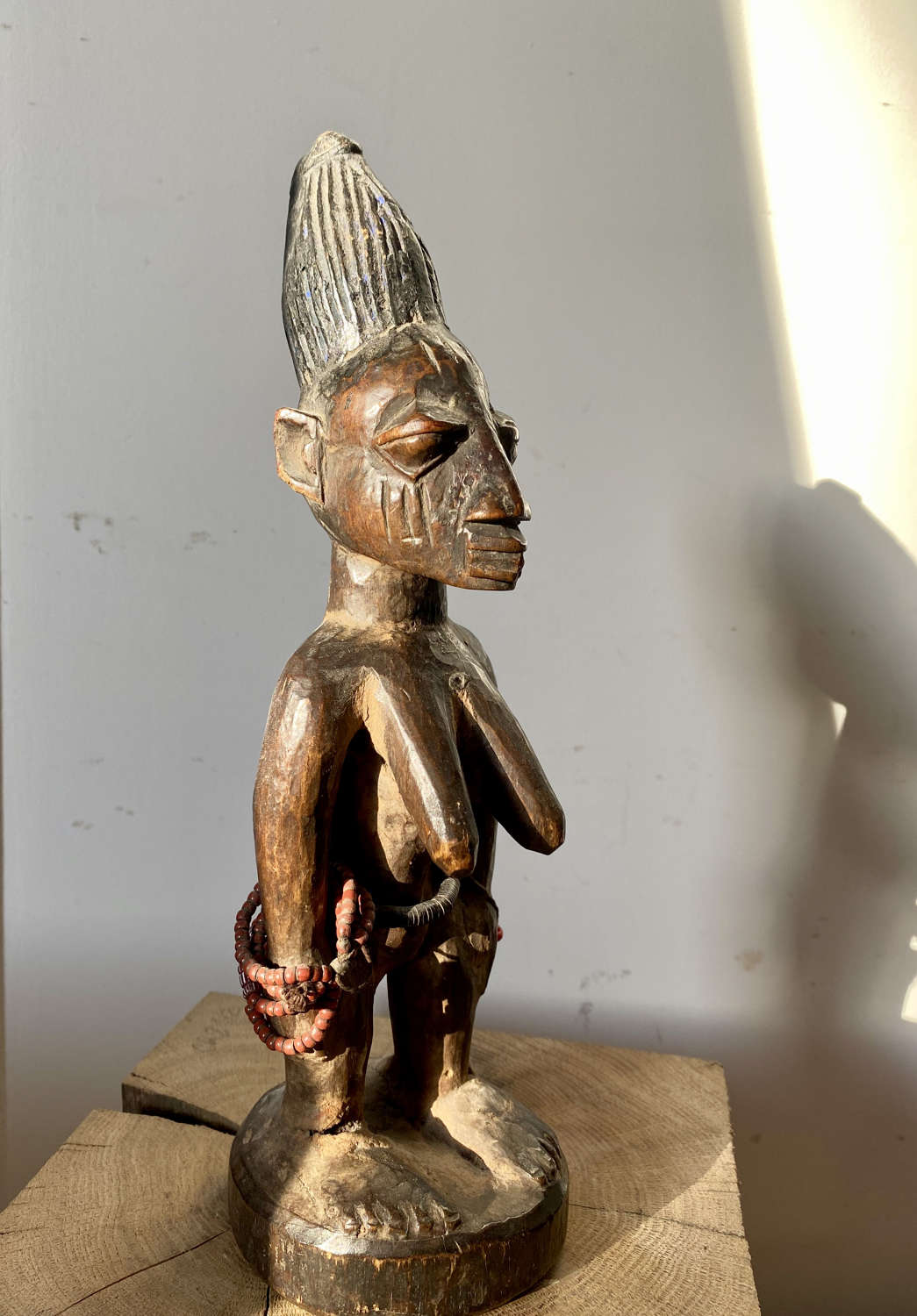 Antique Ibeji Figure, Igbomina Yoruba Nigeria African Sculpture